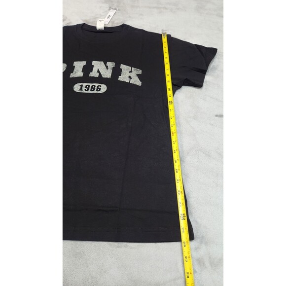 Victoria's Secret Small Black 1986 Campus Cotton Tee NWT - Picture 6 of 8